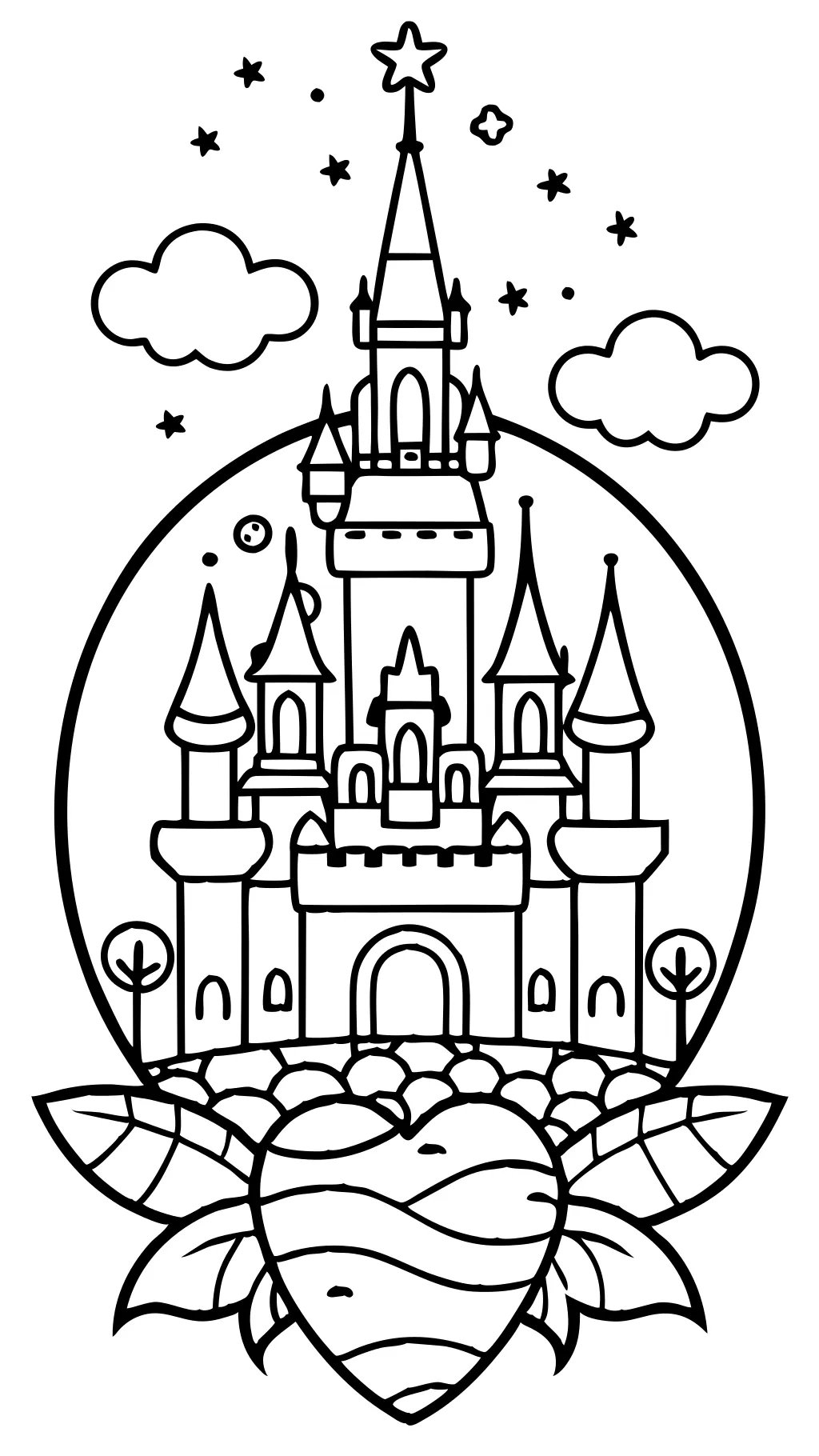 Páginas para colorear imprimibles de Walt Disney World